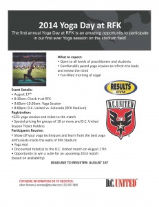 DC United Yoga Day